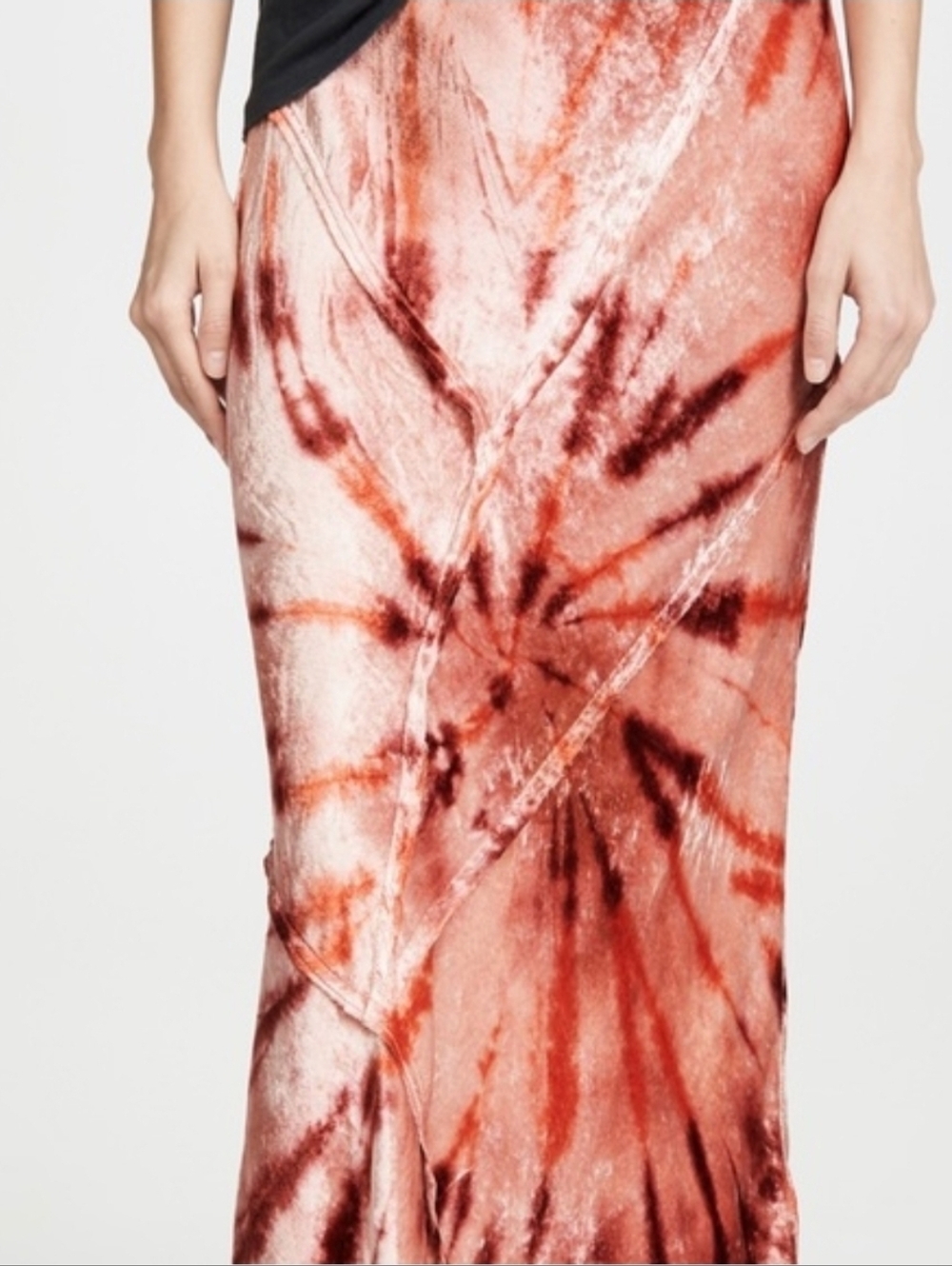 Free People Swagger Tie- Dye Midi Skirt. Large - Picture 4 of 8